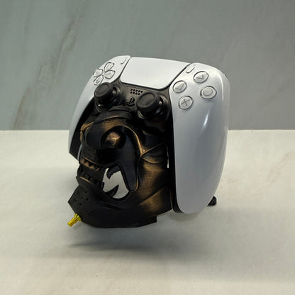 Close-up of a mechanical device attached to a white surface