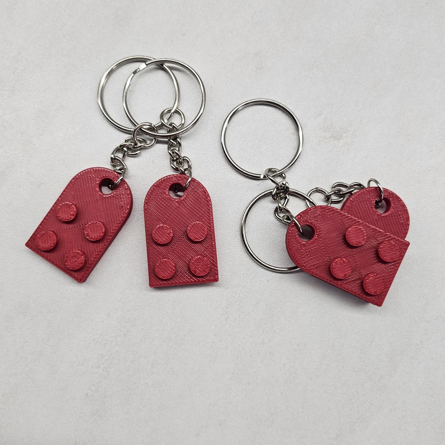 Love Heart Key Rings