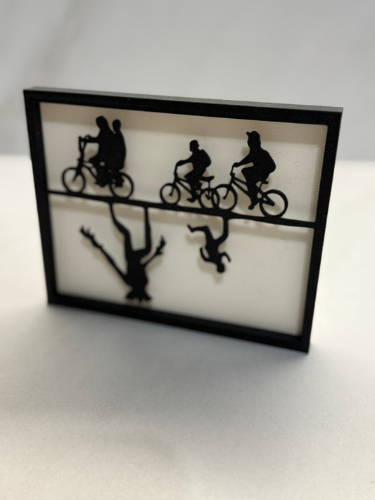Upside Down Bicycle Scene Display